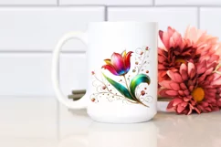 Watercolor Luxury Flower Splash Clipart Product Image 2
