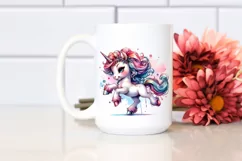 Colorful Baby Unicorn PNG Product Image 2