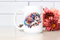 Colorful Baby Unicorn PNG Product Image 2