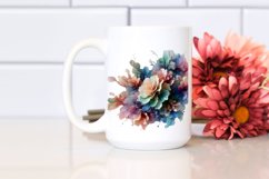 -like Carnation Watercolor Clipart Product Image 2