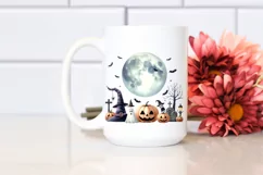 Watercolor Style Funny Halloween Clipart, Transparent PNG Product Image 2