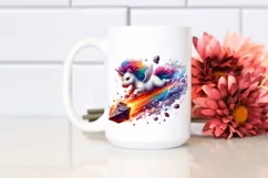 Colorful Baby Unicorn PNG Product Image 2