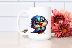 Colorful Cartoon Starling Clipart Product Image 2