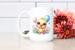 Colorful Baby Duck Clipart Product Image 2