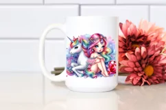 Baby Unicorn with Gemstone, PNG Product Image 2