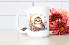 Whimsical Ptarmigan | Moon Stars | Clipart Product Image 2