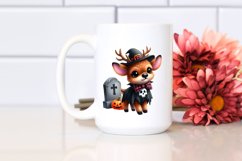 Cute Elk Dressed for Halloween | Sublimation | Clipart Product Image 2