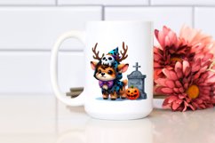 Cute Elk Dressed for Halloween | Sublimation | Clipart Product Image 2