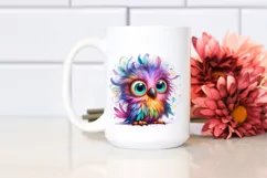 Colorful Baby Parrot with Crazy Eyes and Hair Product Image 2