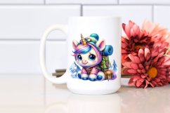 Baby Unicorn in Mountaineer&#039;s Gear, PNG Product Image 2
