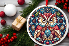 Round Christmass Ornament PNG Product Image 2