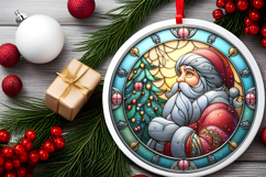 Round Christmass Ornament PNG Product Image 2