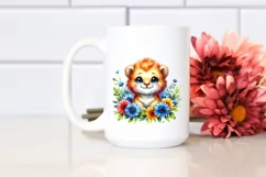 Colorful Baby Lion Clipart Product Image 2