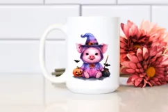 Cute Baby Pig Halloween Clipart Product Image 2