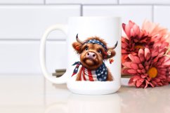 Caricature-Like Highland Cow Portrait | Clipart Product Image 2