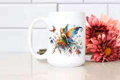 Vibrant Fairy Illustration | Sublimation Clipart Product Image 2