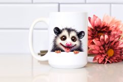 Cute Crazy Opossum | Watercolor Funny Product Image 2