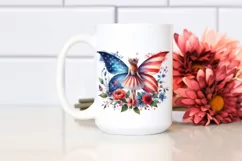 Vintage Fairy USA Flag Colors Product Image 2