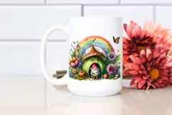 Colorful Vegetable Gnome House | Sublimation Clipart Product Image 2