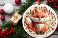 Round Christmass Ornament PNG Product Image 2