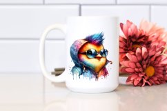 Playful Baby Bird with Raincoat, Transparent PNG Product Image 2