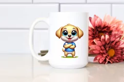 Colorful Baby Labrador Retriever PNG Product Image 2