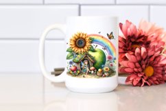 Delicate Fairy House Sunflower | Clipart Product Image 2
