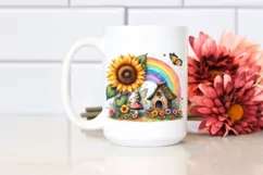 Delicate Fairy House Sunflower | Clipart Product Image 2