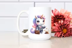 Cute Baby Unicorn Lawyer Clipart Product Image 2