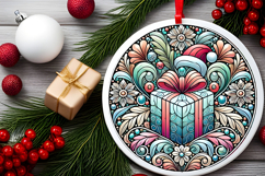 Round Christmass Ornament PNG Product Image 2