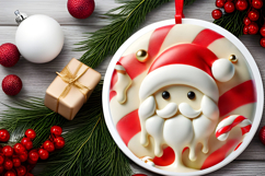 Round Christmass Ornament PNG Product Image 2