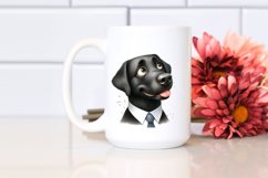 Laborador with Tie | Watercolor Clipart Product Image 2