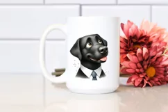 Laborador with Tie | Watercolor Clipart Product Image 2