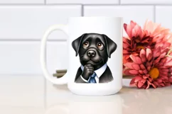Laborador with Tie | Watercolor Clipart Product Image 2
