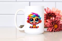 Colorful Baby Monkey Clipart Product Image 2