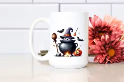 Funny Halloween Cauldron Clipart PNG Product Image 2
