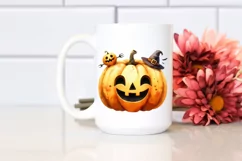 Funny Halloween Pumpkin Clipart PNG Product Image 2