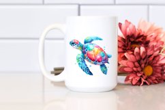 Vibrant Watercolor Turtle Product Image 2