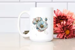 Poppy in Abstract Pastel PNG Product Image 2