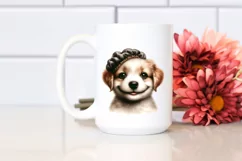 Detailed Puppy Watercolor Clipart Product Image 2