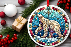 Round Christmass Ornament PNG Product Image 2