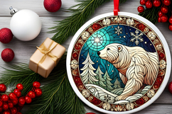 Round Christmass Ornament PNG Product Image 2