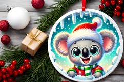 Round Christmass Ornament PNG Product Image 2