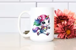 Running Baby Unicorn PNG Product Image 2