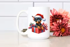 Colorful Doberman with Cool Haircut PNG Product Image 2