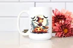 Watercolor Style Funny Halloween Clipart, Transparent PNG Product Image 2
