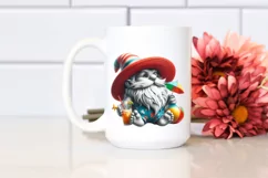 Gnome in Beach Wear with Red Hat PNG Product Image 2