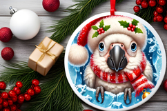 Round Christmass Ornament PNG Product Image 2