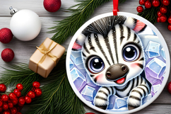 Round Christmass Ornament PNG Product Image 2