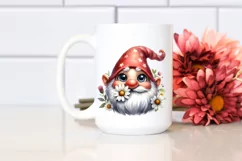 Gnome with Tulip and Rose, Transparent PNG Product Image 2